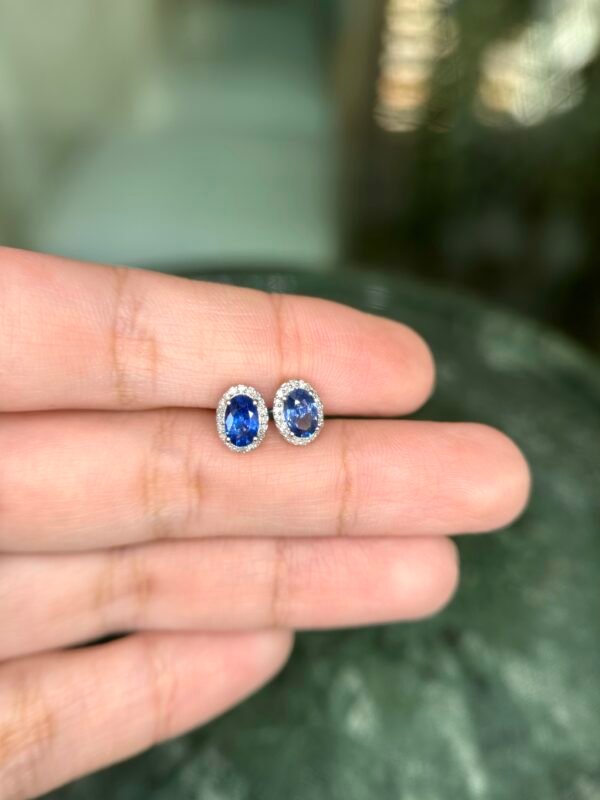 Broqueles Zafiro/Diamantes Nat