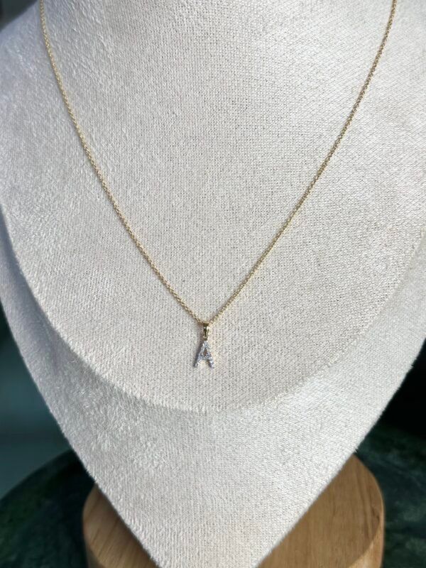 Dije Inicial "A"Chico Diamantes Nat - Image 2
