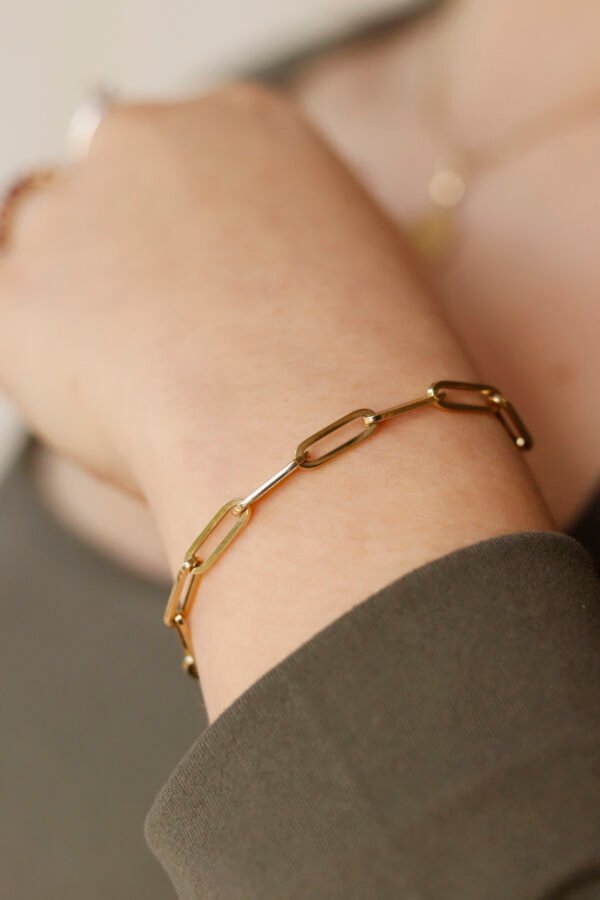 Pulsera clip 10K Oro Amarillo