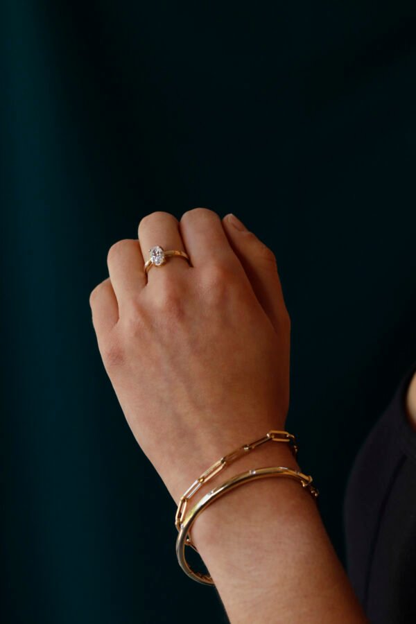 Pulsera clip 10K Oro Amarillo - Image 2