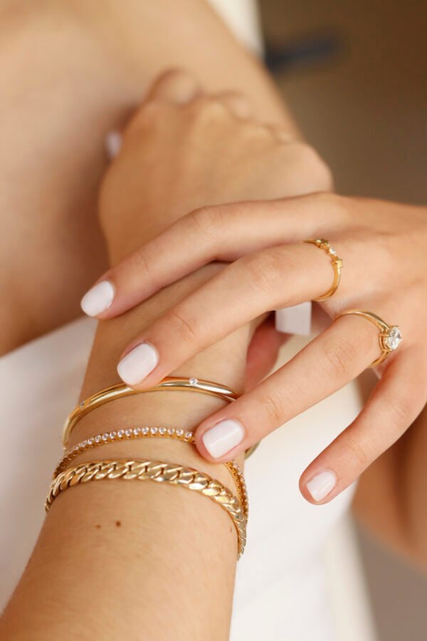 Pulsera Media Caña c/Zirconias Chica - Image 2