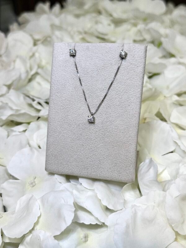 Juego Diamantes Naturales 0.75ct
