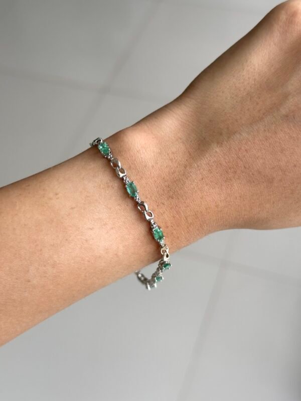 Pulsera Esmeraldas Naturales