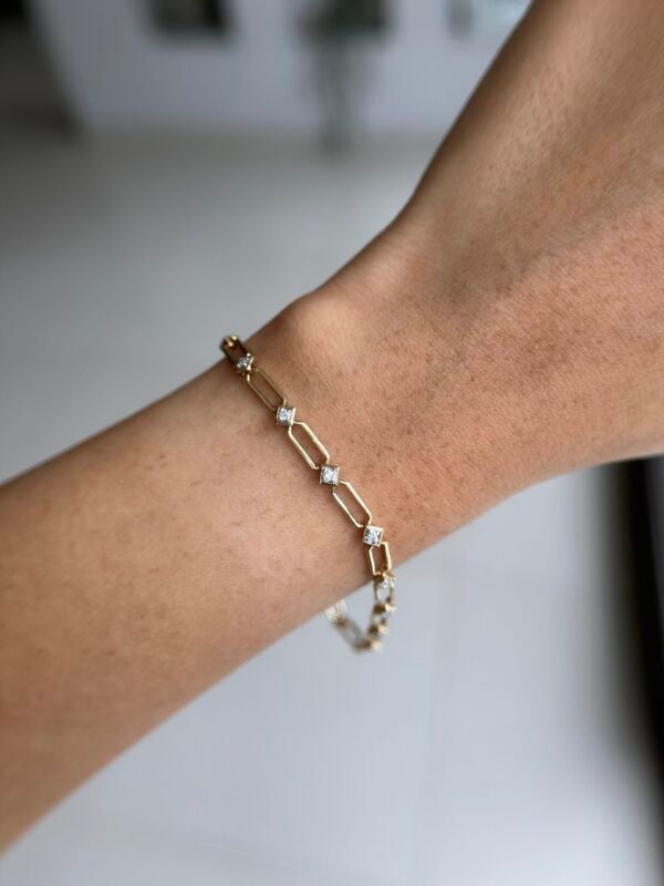 Pulsera clip Diamantes Naturales